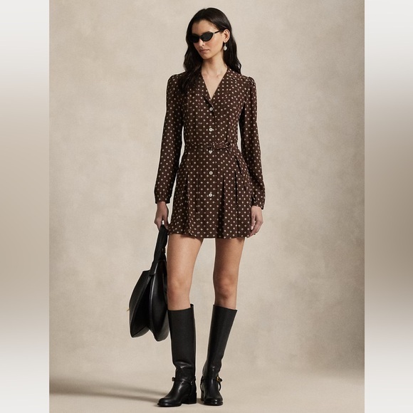 Polo Ralph Lauren Dresses & Skirts - Polo Ralph Lauren printed silk mini dress
